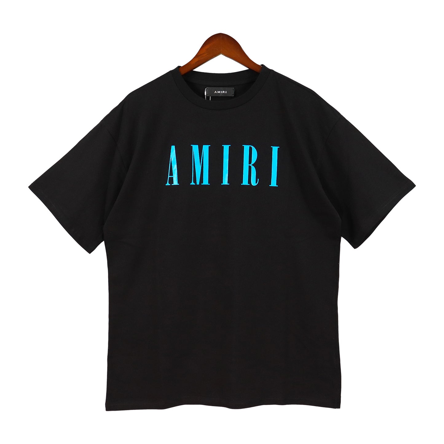 Cross-border wholesale correct version amiri splash ink flow paint camouflage starry sky graffiti letters short sleeve High Street sweethearts T-shirt