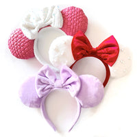 Mickey Mouse Ear Headband Wedding dress Bow Wave point Minnie Headband