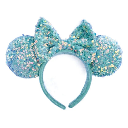 Mickey Mouse Ear Headband Wedding dress Bow Wave point Minnie Headband