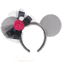 Mickey Mouse Ear Headband Wedding dress Bow Wave point Minnie Headband