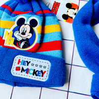 4-8Years Adorable Boys Hey Mickey Hat Scar And Glove