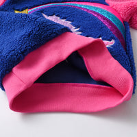 Unicorn Fleece Sweatshirt for Girls Who Want to Level Up Their Cozy Game on Fall Nights/Winter