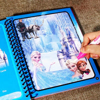 Disney Kids Puzzle Graffiti Painting Book Cartoon Anime Frozen