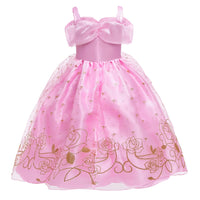 2023 Girls Sleeping Beauty Aurora Princess Cosplay Dress Kids