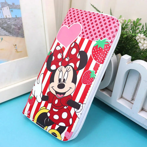 Disney Fashion Women's Wallet Mickey Mouse Frozen Pu Long Print