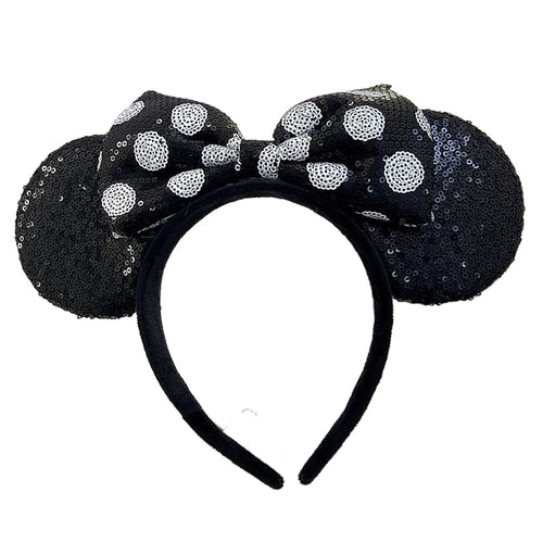 Mickey Mouse Ear Headband Wedding dress Bow Wave point Minnie Headband