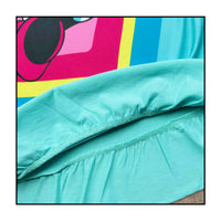 Adorable Colorful Heart Minnie Mouse Dress Short Sleeve