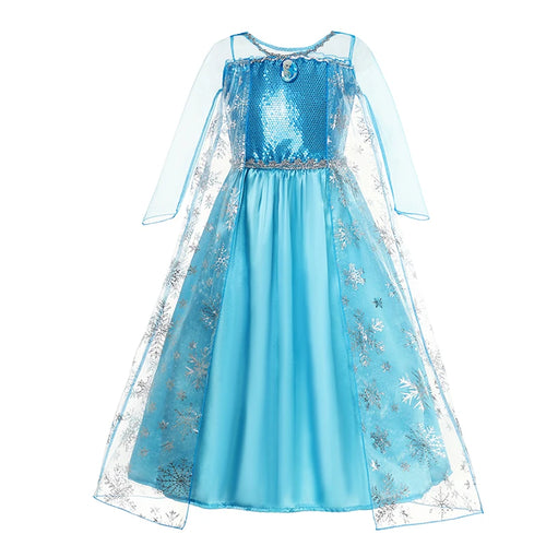 Elsa Dress for Girls Elsa Costume Snow Queen Anna Dress Cosplay