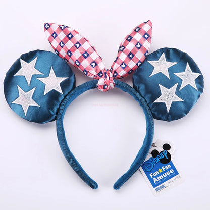 Disney Mickey Ears Ariel Princess Disneyland Beauty Fashion Bowknot