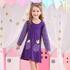 Hedgehog Cotton Kangaroo Pocket Dress