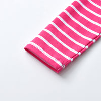 Squirrel Ruffled Cotton Long Sleeve Tops