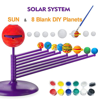 Solar System Projector Kids Toy STEM Technology Gadget DIY Painting