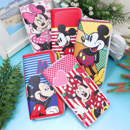 Disney Fashion Women's Wallet Mickey Mouse Frozen Pu Long Print