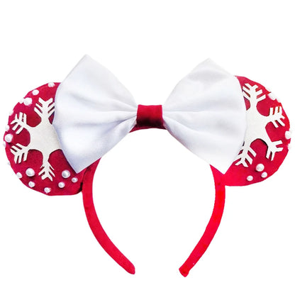 Mickey Mouse Ear Headband Wedding dress Bow Wave point Minnie Headband