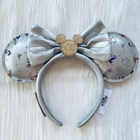 Nowa opaska na uszy Myszki Miki Disney Silver 100th Anniversary Minnie 