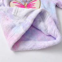 5t Butterfly Dye Fleece Hoodie - Pink and Gold