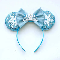 Frozen Hair Accessories Women Elsa Princess Anna Snowflake Mickey