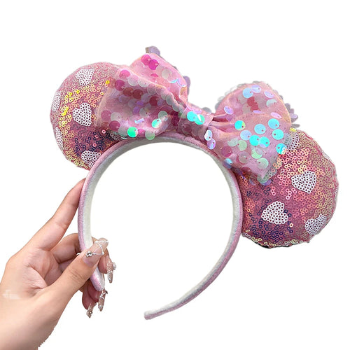 Mickey Mouse Ear Headband Wedding dress Bow Wave point Minnie Headband