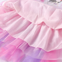 Adorable Mermaid Sequin Ruffles Cotton Long Sleeve Dress