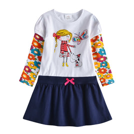Girl 3d Bow Butterfly Cotton Dress