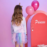 5t Butterfly Dye Fleece Hoodie - Pink and Gold