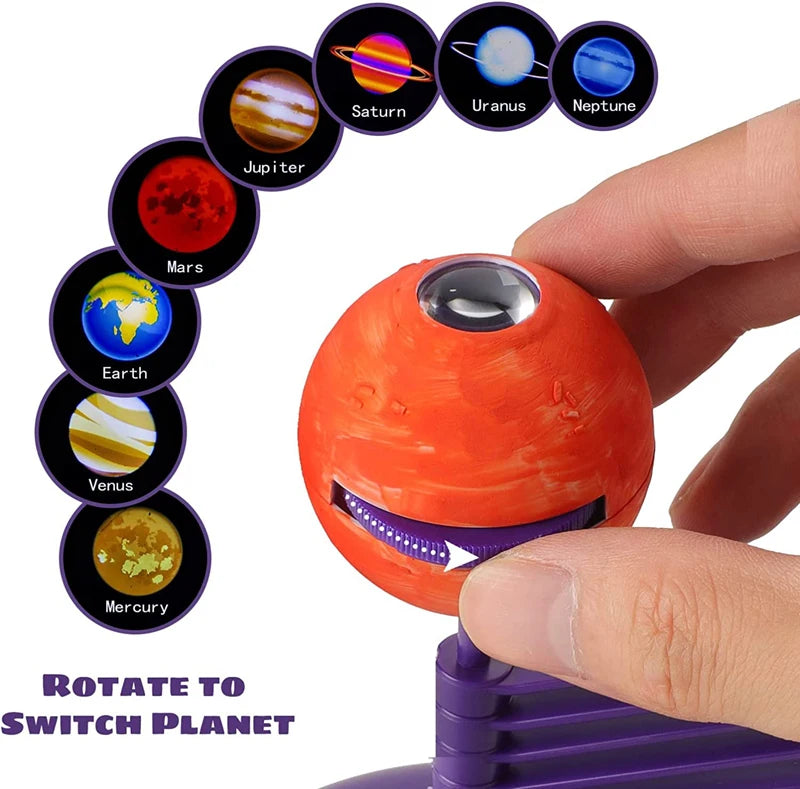 Solar System Projector Kids Toy STEM Technology Gadget DIY Painting