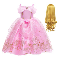 2023 Girls Sleeping Beauty Aurora Princess Cosplay Dress Kids