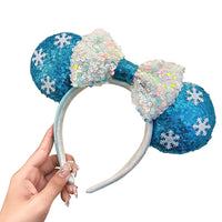 Mickey Mouse Ear Headband Wedding dress Bow Wave point Minnie Headband