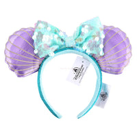 Disney Mickey Ears Ariel Princess Disneyland Beauty Fashion Bowknot