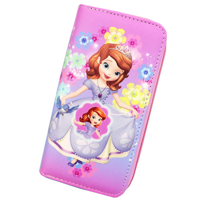 Disney Fashion Women's Wallet Mickey Mouse Frozen Pu Long Print