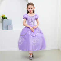 Kids Cartoon Sophia the First Anime Costume Girls Princess Dress