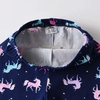Unicorn Navy Cotton Leggings