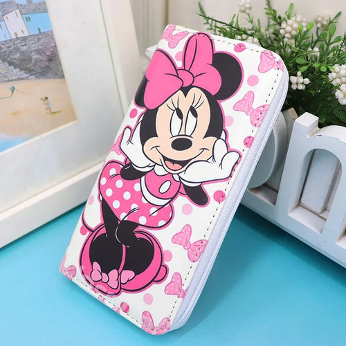 Disney Fashion Women's Wallet Mickey Mouse Frozen Pu Long Print