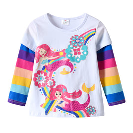 Mermaid Cotton Long Sleeve Shirt