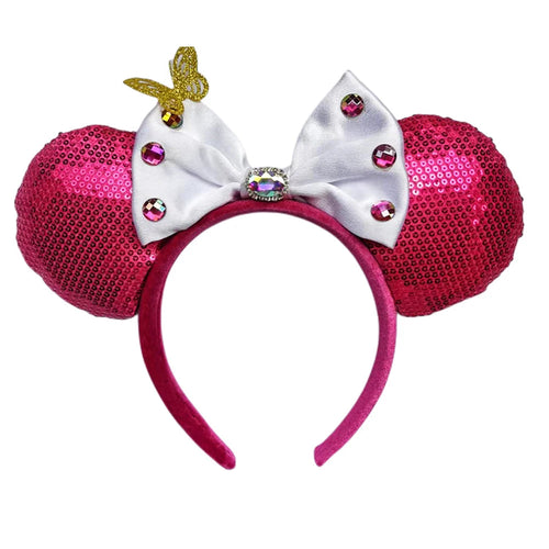 Mickey Mouse Ear Headband Wedding dress Bow Wave point Minnie Headband