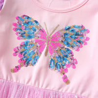 Cotton Pink Butterfly Dress