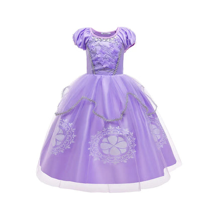 Kids Cartoon Sophia the First Anime Costume Girls Princess Dress