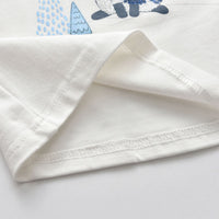 Adorable Glitter Christmas Fox Cotton Tshirt