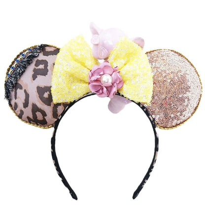 Mickey Mouse Ear Headband Wedding dress Bow Wave point Minnie Headband