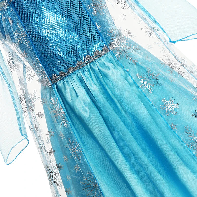 Elsa Dress for Girls Elsa Costume Snow Queen Anna Dress Cosplay