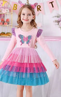 Cotton Pink Butterfly Dress