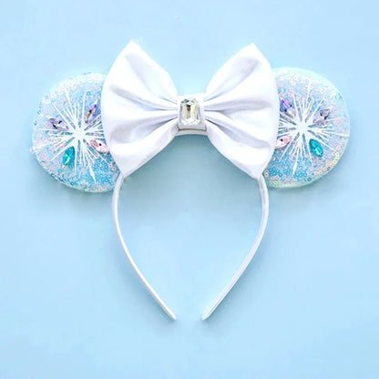 Frozen Hair Accessories Women Elsa Princess Anna Snowflake Mickey