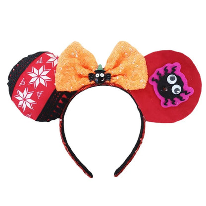 Mickey Mouse Ear Headband Wedding dress Bow Wave point Minnie Headband