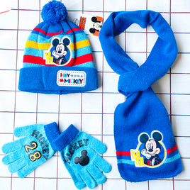 4-8Years Adorable Boys Hey Mickey Hat Scar And Glove