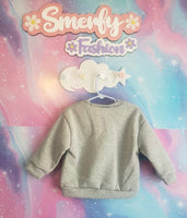 Adorable 2d Flower Fleece Sweater for Girls