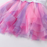 Adorable Mermaid Sequin Ruffles Cotton Long Sleeve Dress
