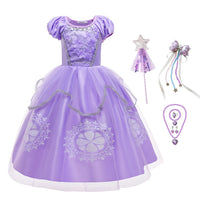 Kids Cartoon Sophia the First Anime Costume Girls Princess Dress