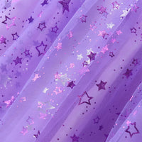 Unicorn Rainbow Dress with Purple Tulle Skirt