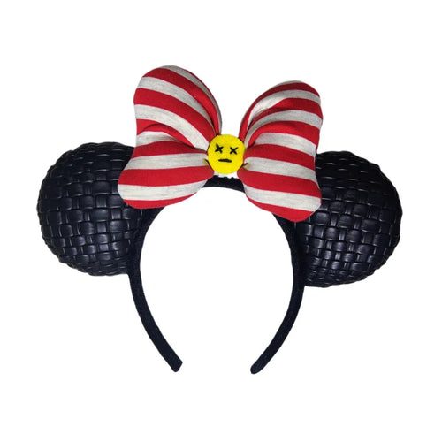 Mickey Mouse Ear Headband Wedding dress Bow Wave point Minnie Headband