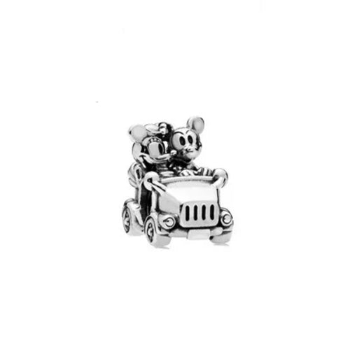 925 Silver Mickey Minnie Mouse Disney Charms Bead Pendant Fit